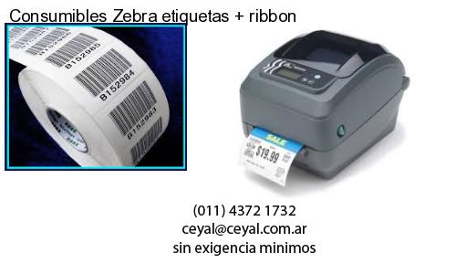 Consumibles Zebra etiquetas   ribbon