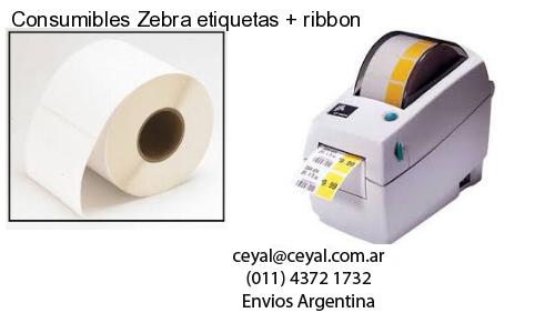 Consumibles Zebra etiquetas   ribbon