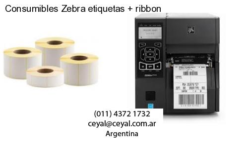 Consumibles Zebra etiquetas   ribbon