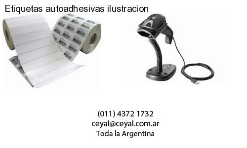 Etiquetas autoadhesivas ilustracion