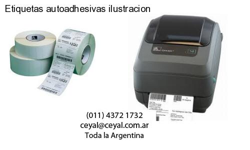 Etiquetas autoadhesivas ilustracion