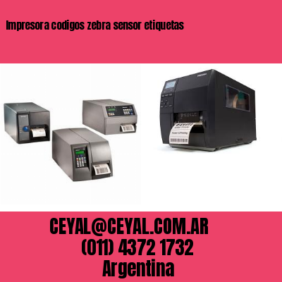 Impresora codigos zebra sensor etiquetas