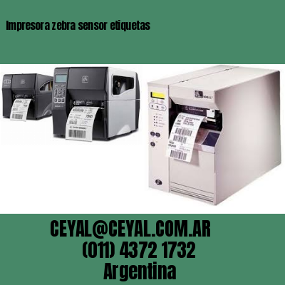 Impresora zebra sensor etiquetas