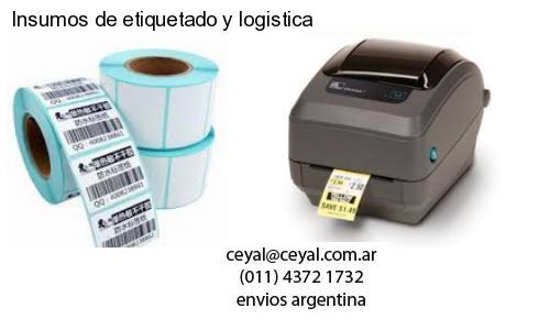 Insumos de etiquetado y logistica