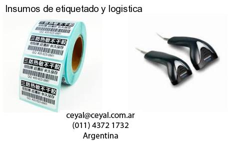 Insumos de etiquetado y logistica