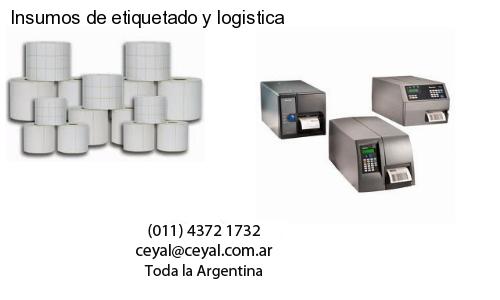 Insumos de etiquetado y logistica