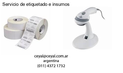 Servicio de etiquetado e insumos