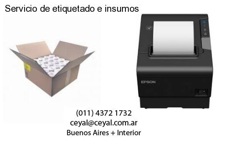 Servicio de etiquetado e insumos