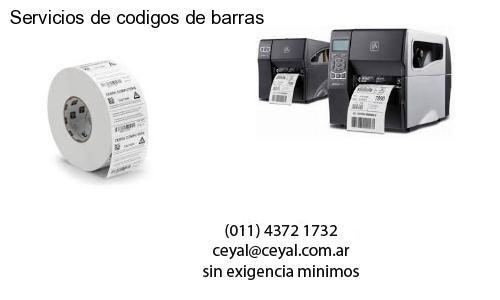 Servicios de codigos de barras