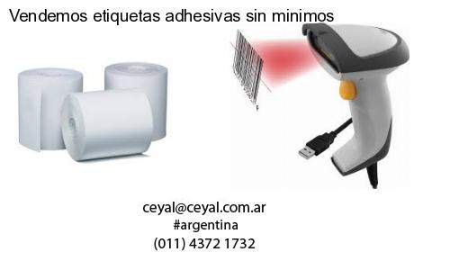 Vendemos etiquetas adhesivas sin minimos