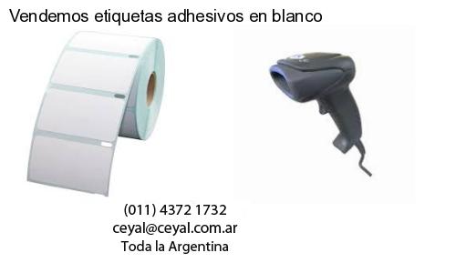 Vendemos etiquetas adhesivos en blanco