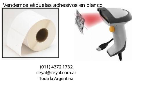 Vendemos etiquetas adhesivos en blanco