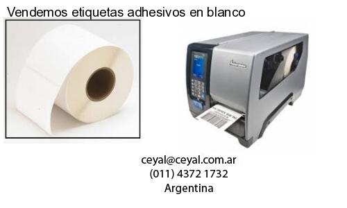 Vendemos etiquetas adhesivos en blanco