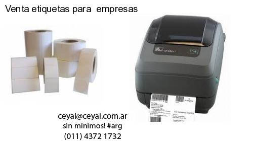 Venta etiquetas para  empresas