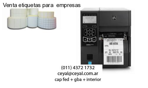 Venta etiquetas para  empresas