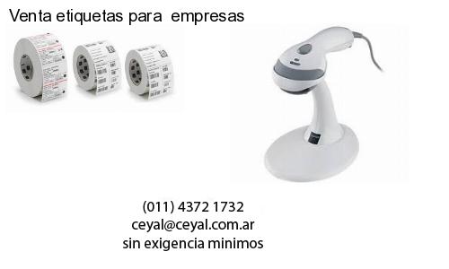 Venta etiquetas para  empresas