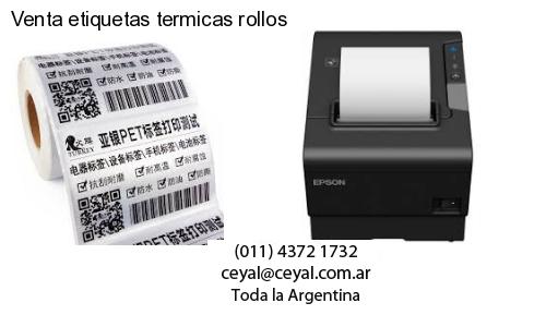 Venta etiquetas termicas rollos