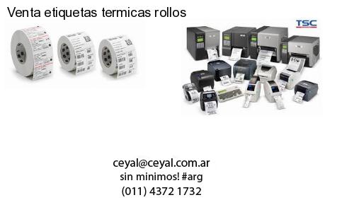 Venta etiquetas termicas rollos