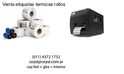 Venta etiquetas termicas rollos