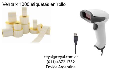 Venta x 1000 etiquetas en rollo