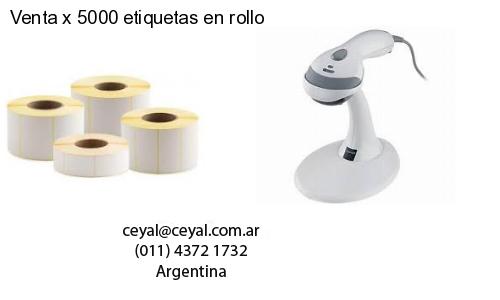 Venta x 5000 etiquetas en rollo