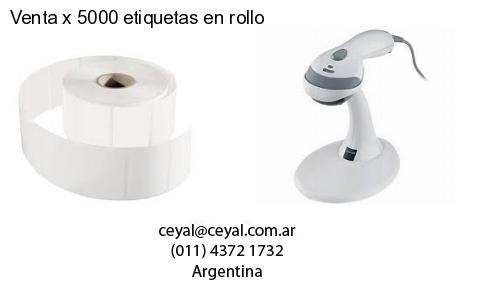 Venta x 5000 etiquetas en rollo