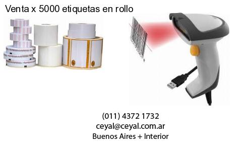 Venta x 5000 etiquetas en rollo