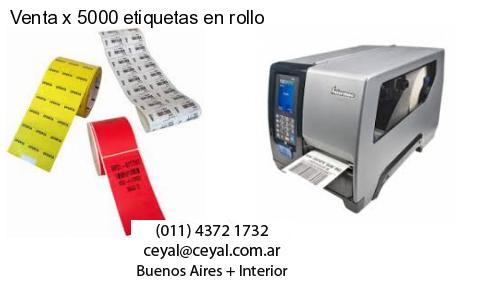 Venta x 5000 etiquetas en rollo