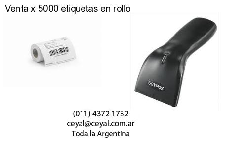 Venta x 5000 etiquetas en rollo