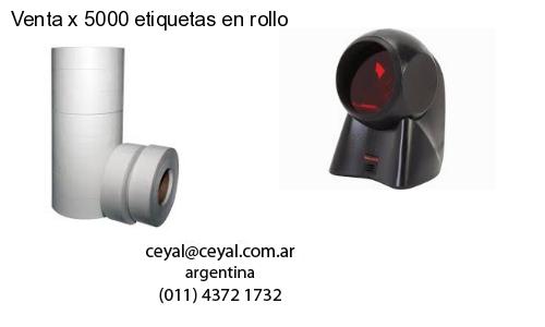 Venta x 5000 etiquetas en rollo