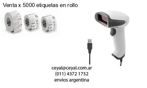 Venta x 5000 etiquetas en rollo