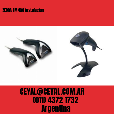 ZEBRA ZM400 instalacion