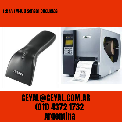 ZEBRA ZM400 sensor etiquetas
