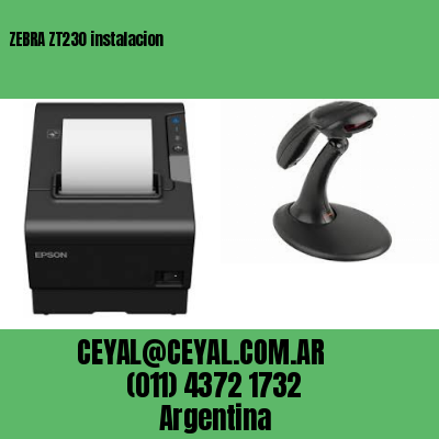 ZEBRA ZT230 instalacion