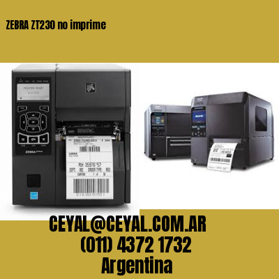 ZEBRA ZT230 no imprime