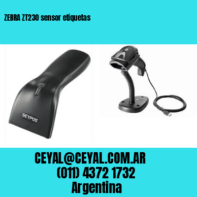 ZEBRA ZT230 sensor etiquetas