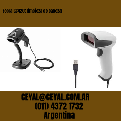 Zebra GC420t limpieza de cabezal