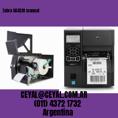 Zebra GC420t manual