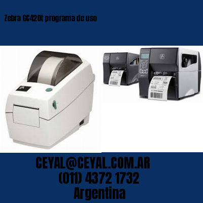 Zebra GC420t programa de uso