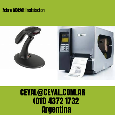 Zebra GK420t instalacion