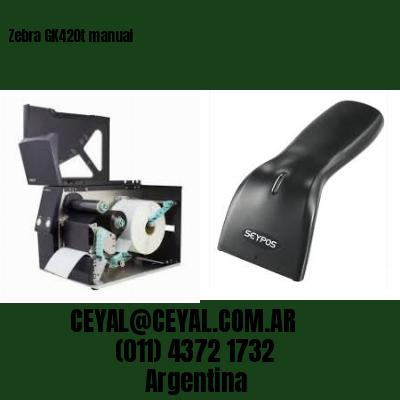 Zebra GK420t manual