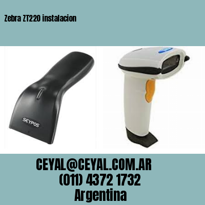 Zebra ZT220 instalacion