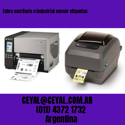 Zebra escritorio e industrial sensor etiquetas