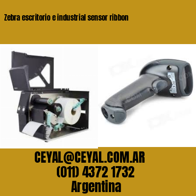 Zebra escritorio e industrial sensor ribbon