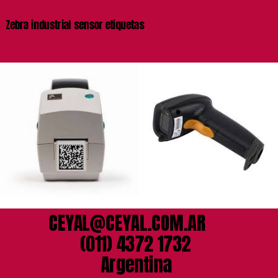 Zebra industrial sensor etiquetas