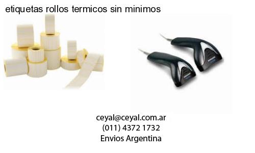 etiquetas rollos termicos sin minimos