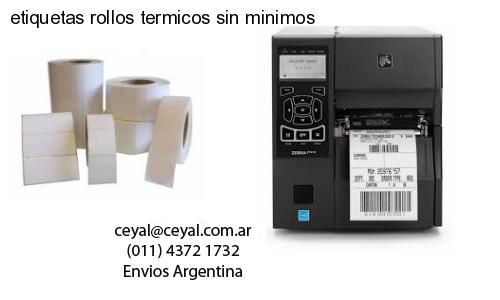 etiquetas rollos termicos sin minimos