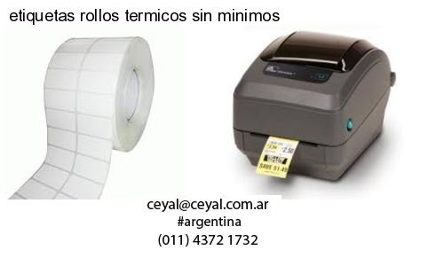 etiquetas rollos termicos sin minimos