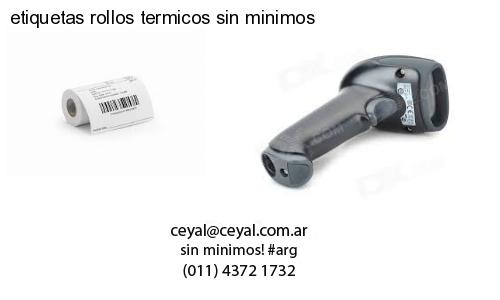 etiquetas rollos termicos sin minimos