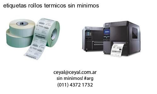 etiquetas rollos termicos sin minimos